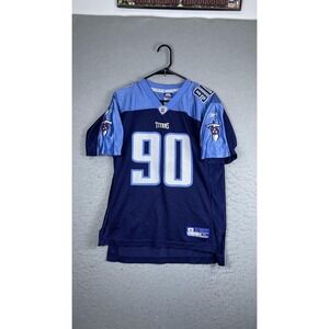Tennessee Titans Jersey Boys XL Blue NFL Football Reebok Jevon Kearse 90